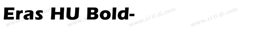 Eras HU Bold字体转换
